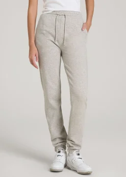Wearever Fleece Slim Fit High-Waisted Garment Dye Sweatpants for Tall Women