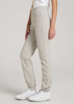 Wearever Fleece Slim Fit High-Waisted Garment Dye Sweatpants for Tall Women