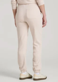 Wearever Fleece Slim Fit High-Waisted Garment Dye Sweatpants for Tall Women