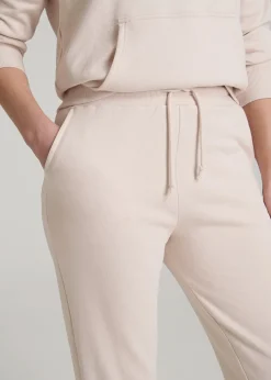 Wearever Fleece Slim Fit High-Waisted Garment Dye Sweatpants for Tall Women