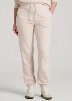 Wearever Fleece Slim Fit High-Waisted Garment Dye Sweatpants for Tall Women