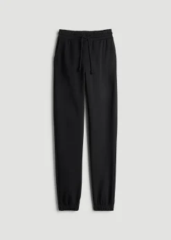 Wearever Fleece Slim Fit High-Waisted Garment Dye Sweatpants for Tall Women
