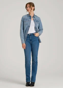 Western Denim Shirt for Tall Women