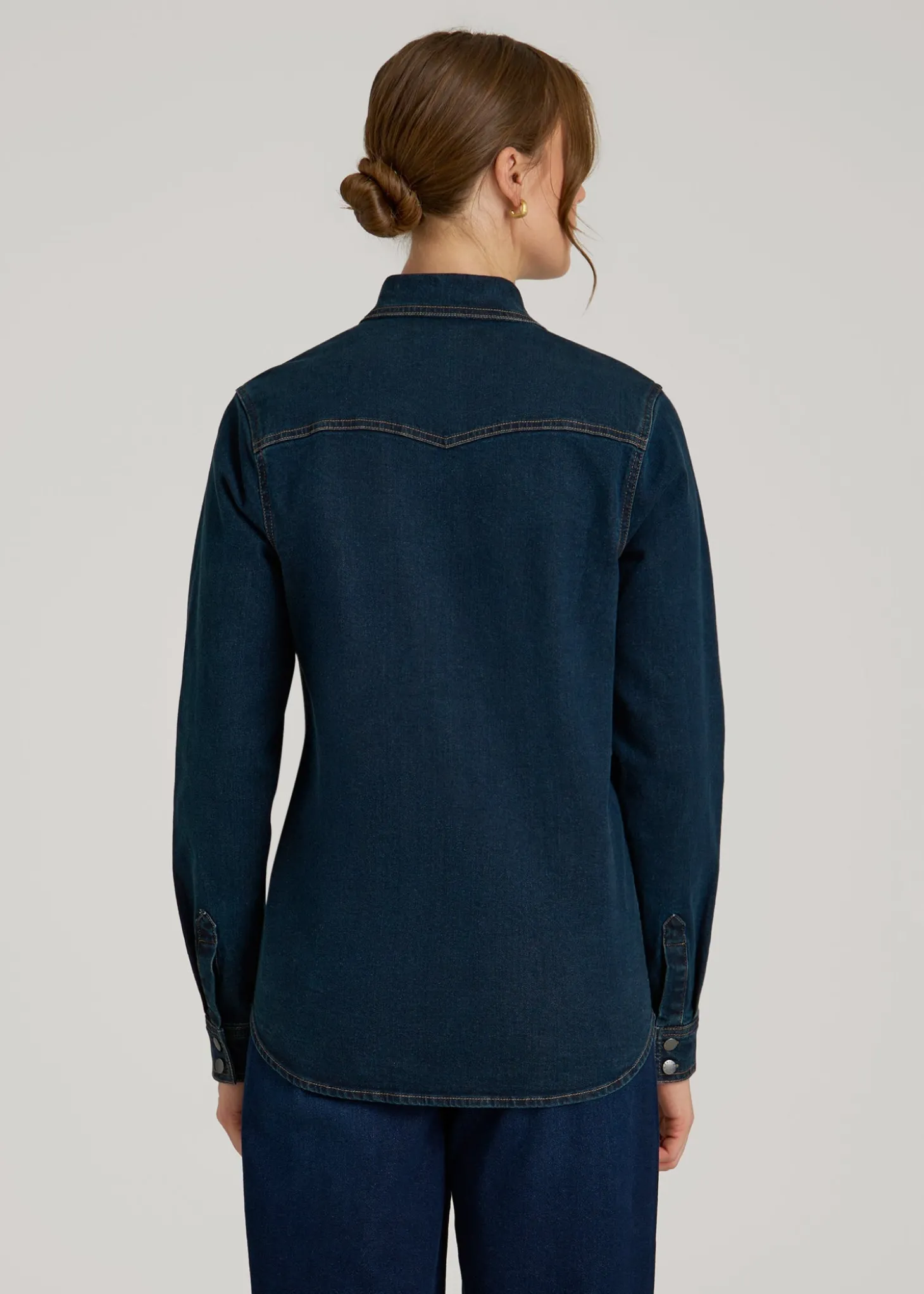 Western Denim Shirt for Tall Women
