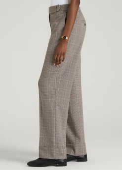 Wide-Leg Cuffed Pants for Tall Women