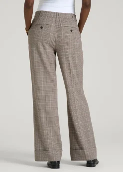Wide-Leg Cuffed Pants for Tall Women