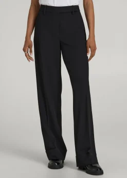 Wide-Leg Cuffed Pants for Tall Women