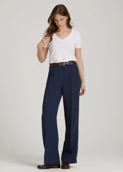 Wide Leg Pleated Dress Pants 2.0 for Tall Women