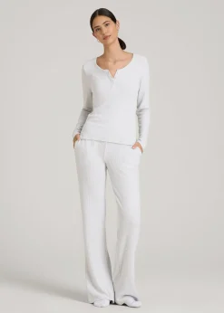 Women's Ribbed Flare Lounge Pants for Tall Women