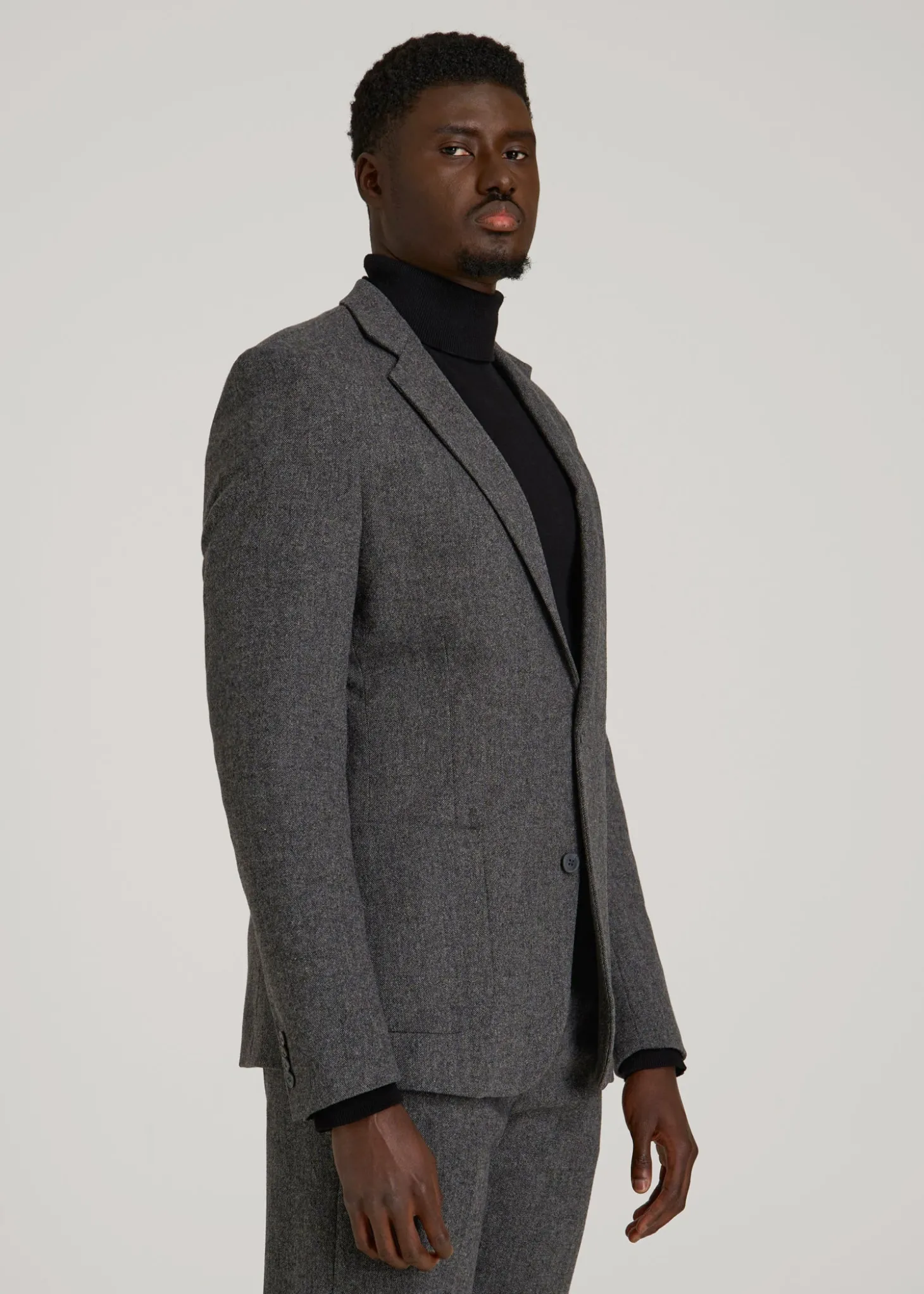 Wool Blend Blazer for Tall Men