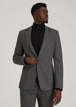 Wool Blend Blazer for Tall Men