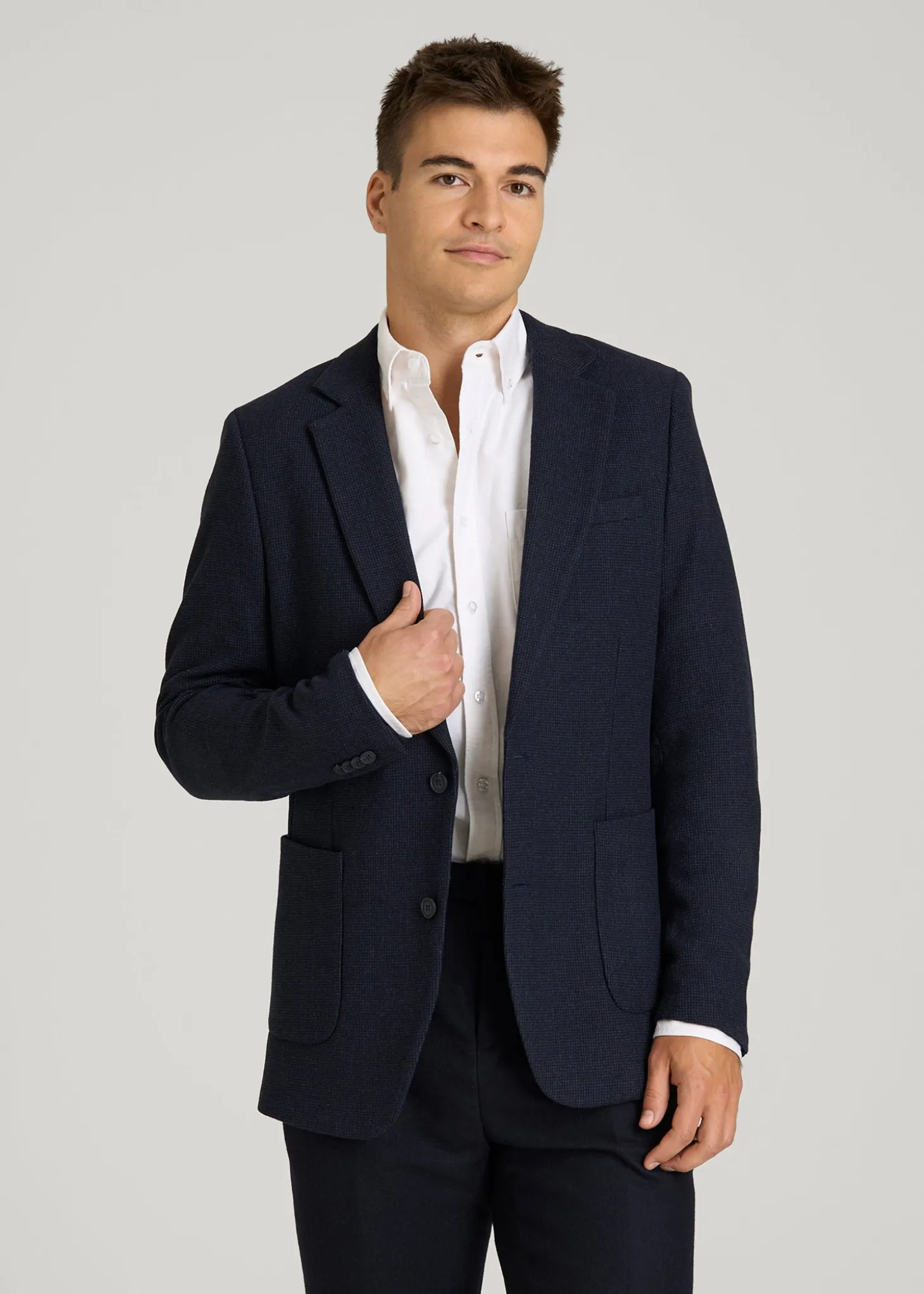 Wool Blend Blazer for Tall Men