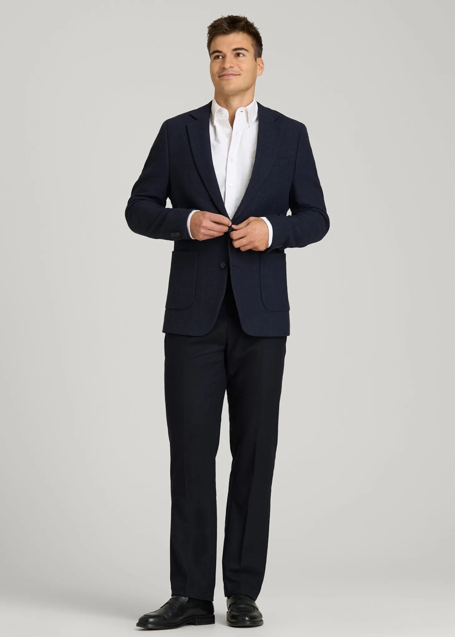 Wool Blend Blazer for Tall Men