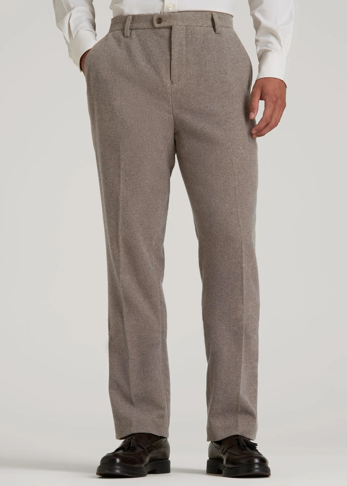 Wool Blend Dress Pants for Tall Men
