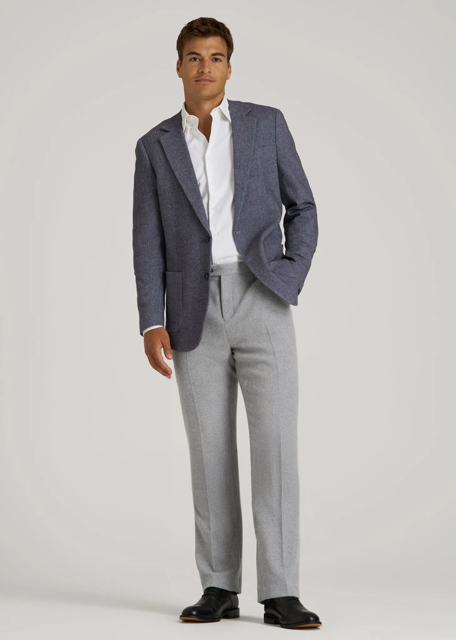 Wool Blend Dress Pants for Tall Men