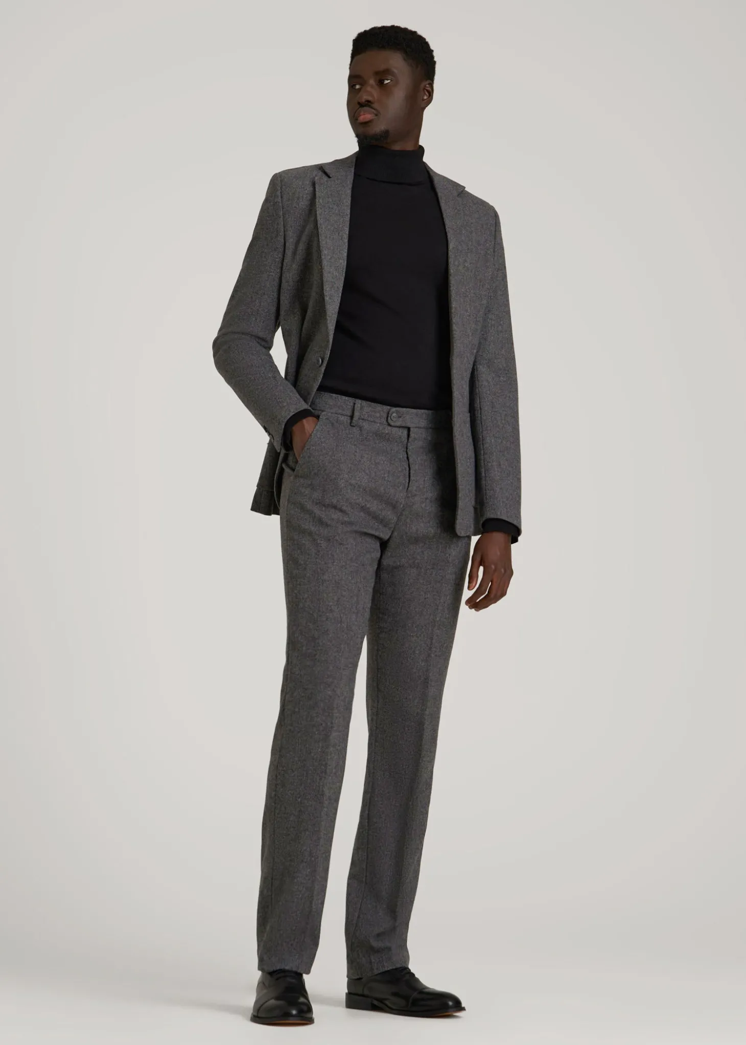 Wool Blend Dress Pants for Tall Men