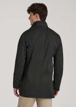 Zip Trench Coat for Tall Men