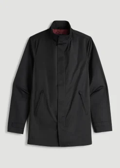 Zip Trench Coat for Tall Men