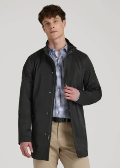 Zip Trench Coat for Tall Men